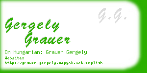 gergely grauer business card